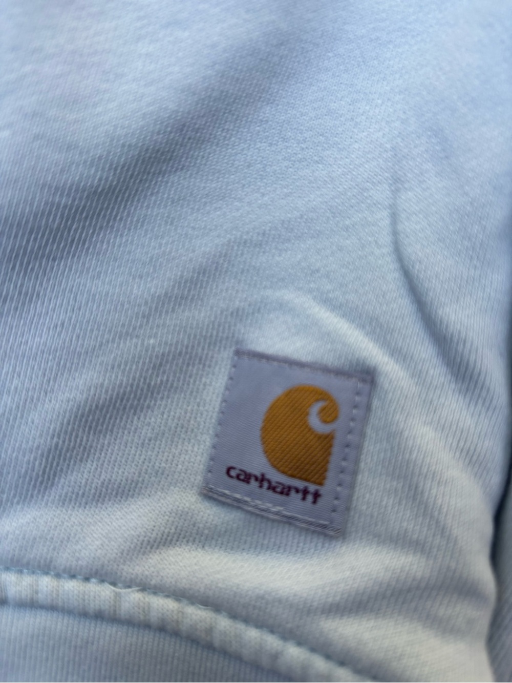 Carhartt Soft Blue Henley Sweatshirt - Loose Fit 12/14 - Picture 4 of 10